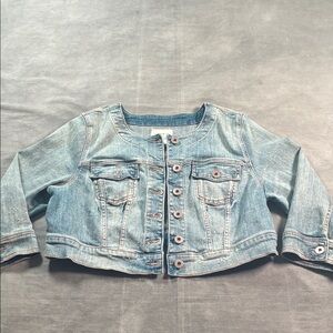 Torrid Classic Blue Jean Cropped Jacket Women’s 0